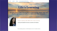 Desktop Screenshot of lifeslearning.org